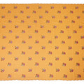 Mustard Yellow Traditional Sudanese Thobe Fabric Pure Cotton Voile 4.5 Meters Piece Width 140 Cms Soft Breathable Ethnic Wear Material with Elegant Woven Floral Motifs Made in India-D27591