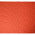 Coral Orange Traditional Sudanese Thobe Fabric Pure Cotton Voile 4.5 Meters Piece Width 140 Cms Soft Breathable Ethnic Wear Material with Elegant Woven Swirl Motifs Made in India-D27593 Regal Fabrics