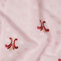 Light Pink Traditional Sudanese Thobe Fabric Pure Cotton Voile 4.5 Meters Piece Width 140 Cms Soft Lightweight Breathable Ethnic Wear Material with Subtle Embroidered Motifs Made in India-D27613