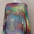 Multicolor Bouquet Silk Chiffon Dirac 3.5 Meter Piece
