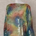 Multicolor Floral Silk Chiffon Dirac 3.5 Meter Piece