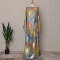 Multicolor Geometric Silk Chiffon Dirac 3.5 Meter