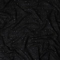 Black Dot Embroidered Tussar Silk Fabric 110cm India