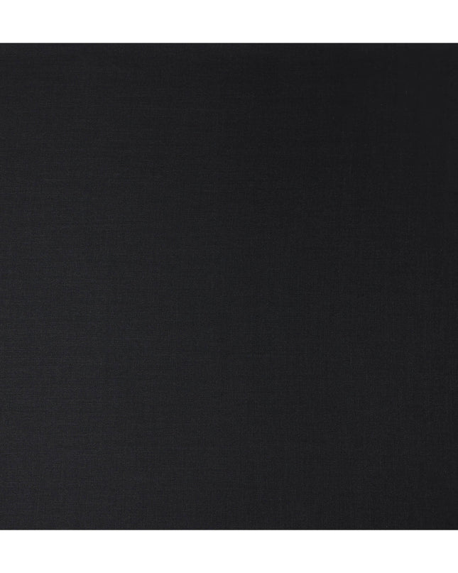 Graphite Black English Wool Suiting Fabric