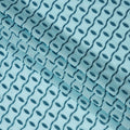 Light Blue Premium Swiss Cotton Voile Sudanese Thobe Fabric with Navy Blue Embroidery, 4.5 Meters X 140 Cms-D21635