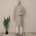 Beige Chikankari Kurta Pyjama Set for Men