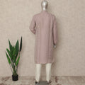Dusty Pink Chikankari Kurta Pyjama Set Men