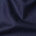 Navy Blue with Herringbone Premium Super 180's SCABAL English All Wool Suiting Fabric, Width 150 Cms, 3.50 Mtrs, United Kingdom-D21486