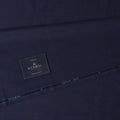 Navy Blue with Herringbone Premium Super 180's SCABAL English All Wool Suiting Fabric, Width 150 Cms, 3.50 Mtrs, United Kingdom-D21486