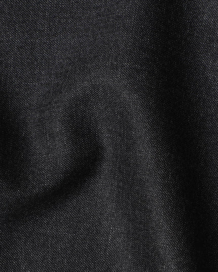 Charcoal Grey Premium Super 130's SCABAL English All Wool Suiting Fabric, Width 150 Cms, 3.50 Mtrs, United Kingdom-D21487