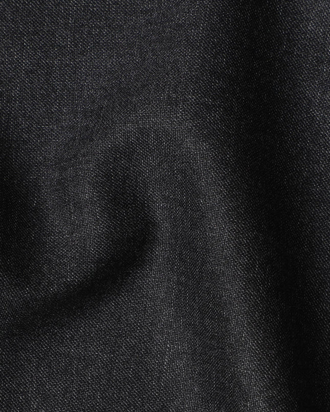 Charcoal Grey Premium Super 130's SCABAL English All Wool Suiting Fabric, Width 150 Cms, 3.50 Mtrs, United Kingdom-D21487