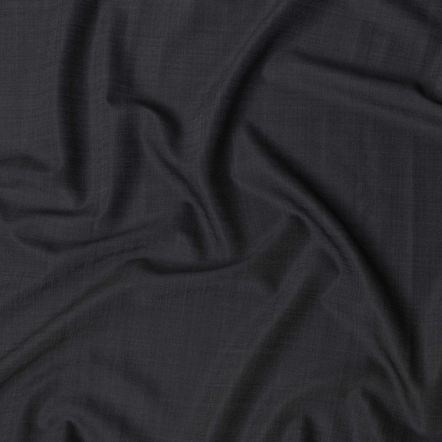 Dark Grey Premium Super 110's SCABAL English All Wool Suiting Fabric, Width 150 Cms, 3.50 Mtrs, United Kingdom-D21488