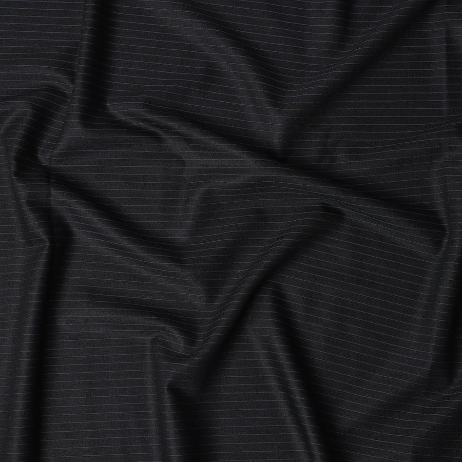 Charcoal Black Premium Super 100's SCABAL English All Wool Suiting Fabric, Width 150 Cms, 3.50 Mtrs, United Kingdom-D21489