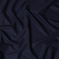 Navy Blue Pinstripe Premium Super 140's Wool and Cashmere and Cashmere Suiting Fabric by SCABAL, 3.50 Mtrs, Width 150 Cms-D21490