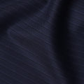 Navy Blue Pinstripe Premium Super 140's Wool and Cashmere and Cashmere Suiting Fabric by SCABAL, 3.50 Mtrs, Width 150 Cms-D21490