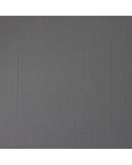 Light Grey Check Premium Super 130's English All Wool Suiting Fabric by SCABAL, 3.50 Mtrs, Width 150 Cms-D21493