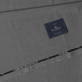 Light Grey Check Premium Super 130's English All Wool Suiting Fabric by SCABAL, 3.50 Mtrs, Width 150 Cms-D21493
