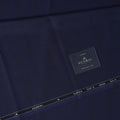 Navy Blue Check Premium Super 150's English All Wool Suiting Fabric by SCABAL, 3.50 Mtrs, Width 150 Cms-D21494