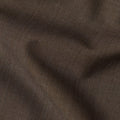 Brown Solid Premium Super 130's English All Wool Suiting Fabric by SCABAL, 3.50 Mtrs, Width 150 Cms-D21496