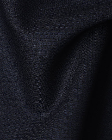 Midnight Blue Solid Premium Super 100's English All Wool Suiting Fabric by SCABAL, 3.50 Mtrs, Width 150 Cms-D21498