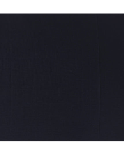 Midnight Blue Solid Premium Super 100's English All Wool Suiting Fabric by SCABAL, 3.50 Mtrs, Width 150 Cms-D21498