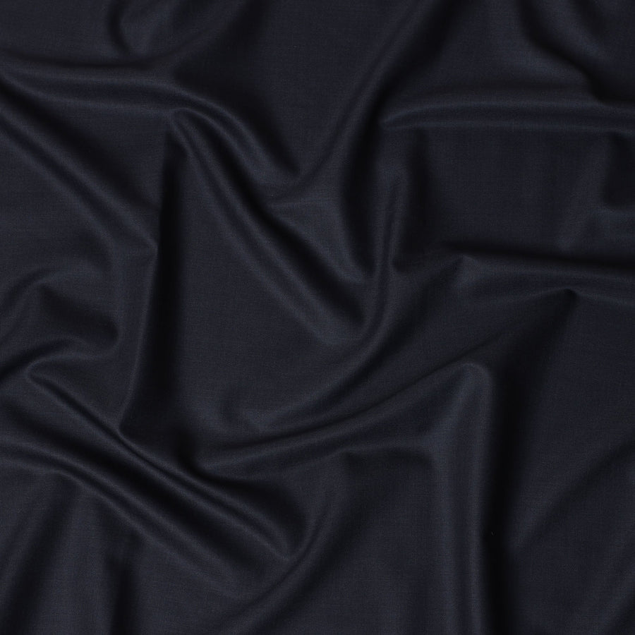 قماش إيطالي من الصوف الفاخر باللون الأزرق الداكن من فئة Super 150's، عرض 150 سم، 3.50 متر من Loro Piana-D21576