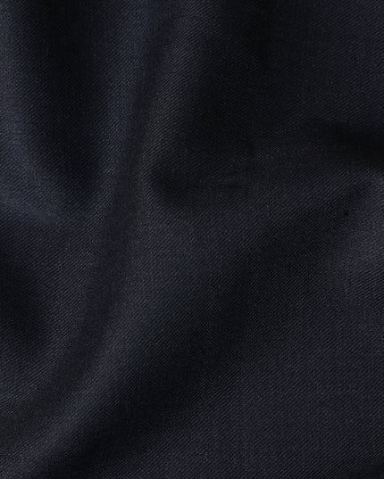 Midnight Blue Premium Super 150's Italian All Wool Suiting Fabric, 150 Cms Width, 3.50 Mtrs by Loro Piana-D21576