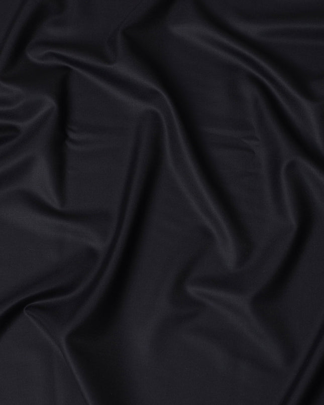 Navy Blue Premium Super 170's Italian All Wool Suiting Fabric, 150 Cms Width, 3.50 Mtrs by Loro Piana-D21577