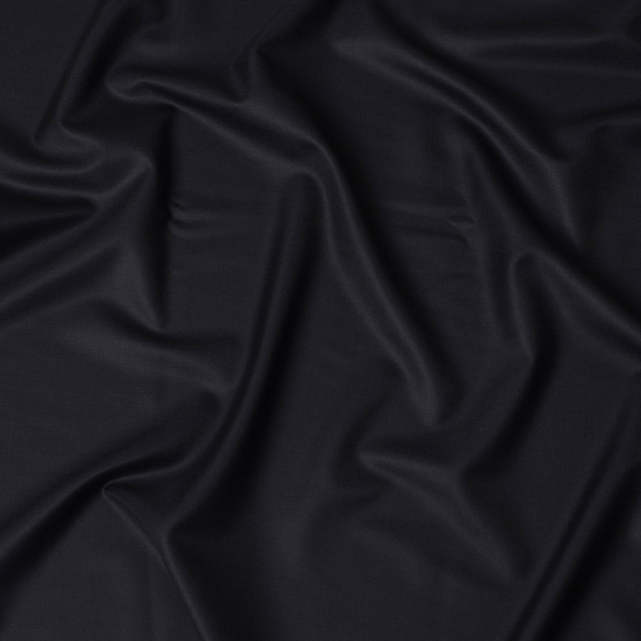 قماش بدلات إيطالي من الصوف الفاخر باللون الأزرق الداكن من فئة Super 170، عرض 150 سم، 3.50 متر من Loro Piana-D21577