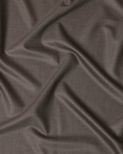 Brown Premium Super 150's Italian All Wool Suiting Fabric, 150 Cms Width, 3.50 Mtrs by Loro Piana-D21578