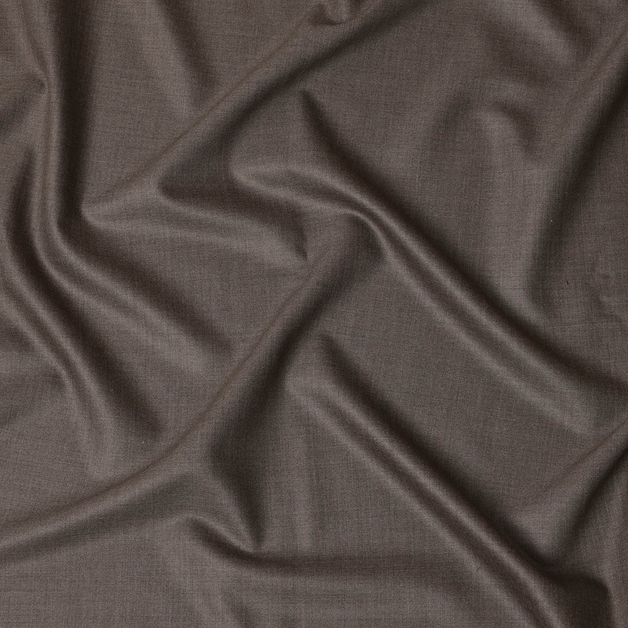 قماش بدلة إيطالي من الصوف الفاخر باللون البني من فئة Super 150's، عرض 150 سم، 3.50 متر من Loro Piana-D21578