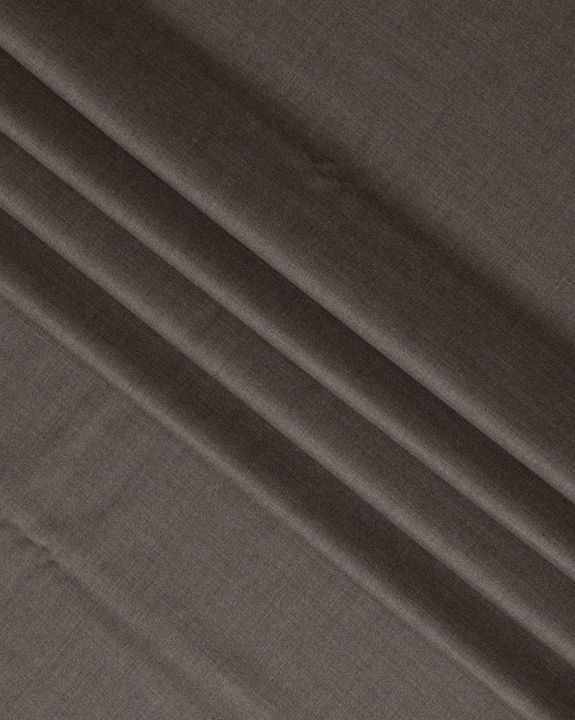 Brown Premium Super 150's Italian All Wool Suiting Fabric, 150 Cms Width, 3.50 Mtrs by Loro Piana-D21578