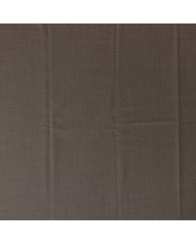 Brown Premium Super 150's Italian All Wool Suiting Fabric, 150 Cms Width, 3.50 Mtrs by Loro Piana-D21578