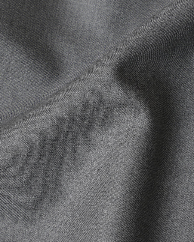 Slate Grey Premium Super 150's Italian All Wool Suiting Fabric, 150 Cms Width, 3.50 Mtrs by Loro Piana-D21579