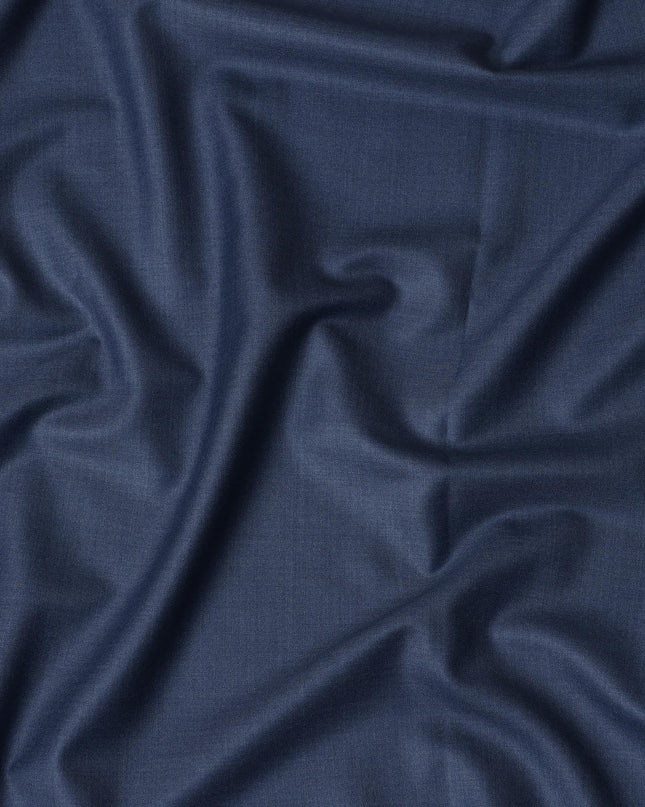 Steel Blue Premium Super 170's Italian All Wool Suiting Fabric, 150 Cms Width, 3.50 Mtrs by Loro Piana-D21581