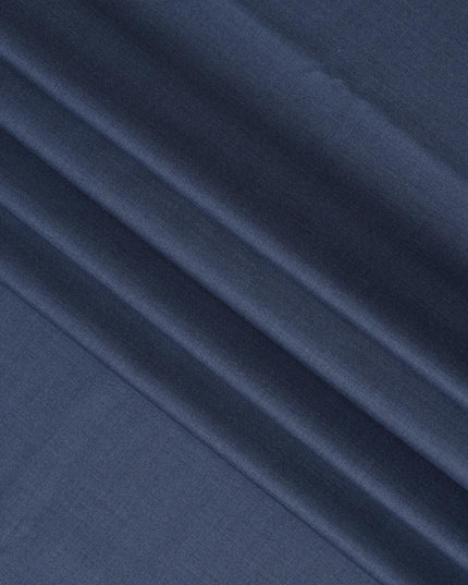 Steel Blue Premium Super 170's Italian All Wool Suiting Fabric, 150 Cms Width, 3.50 Mtrs by Loro Piana-D21581