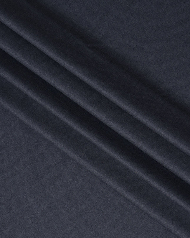 Denim Blue Premium Super 150's Italian All Wool Suiting Fabric, 150 Cms Width, 3.50 Mtrs by Loro Piana-D21582