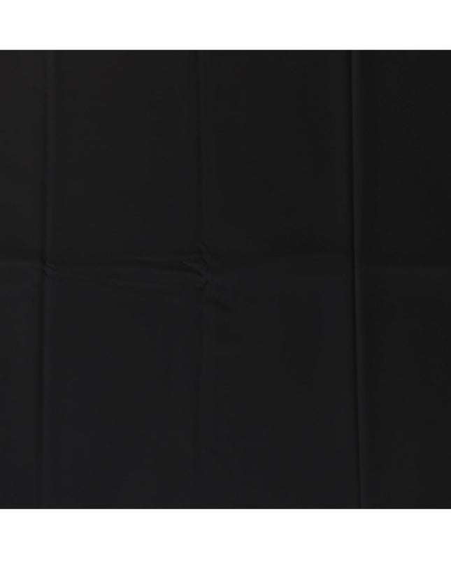 Jet Black Premium Super 150's Italian All Wool Suiting Fabric, 150 Cms Width, 3.50 Mtrs by Loro Piana-D21583