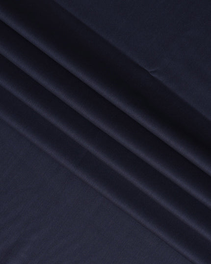 Deep Navy Premium Super 150's Italian All Wool Suiting Fabric, 150 Cms Width, 3.50 Mtrs by Loro Piana-D21584