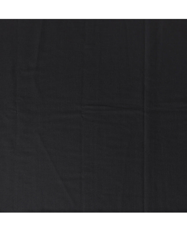 Charcoal Black Premium Super 150's Italian All Wool Suiting Fabric, 150 Cms Width, 3.50 Mtrs by Loro Piana-D21585