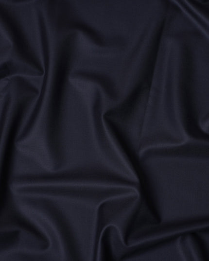 Midnight Navy Premium Super 170's Italian All Wool Suiting Fabric, 150 Cms Width, 3.50 Mtrs by Loro Piana-D21586