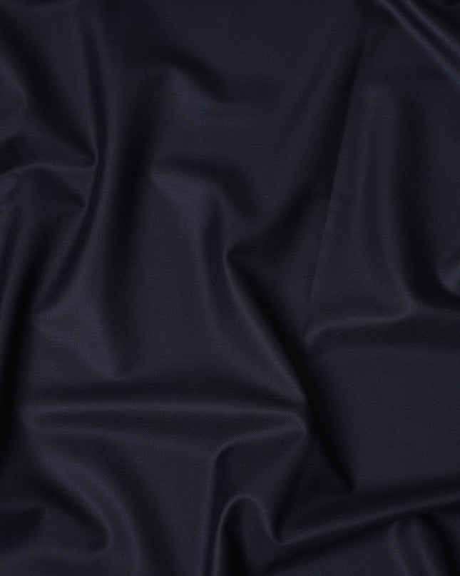 Midnight Navy Premium Super 170's Italian All Wool Suiting Fabric, 150 Cms Width, 3.50 Mtrs by Loro Piana-D21586