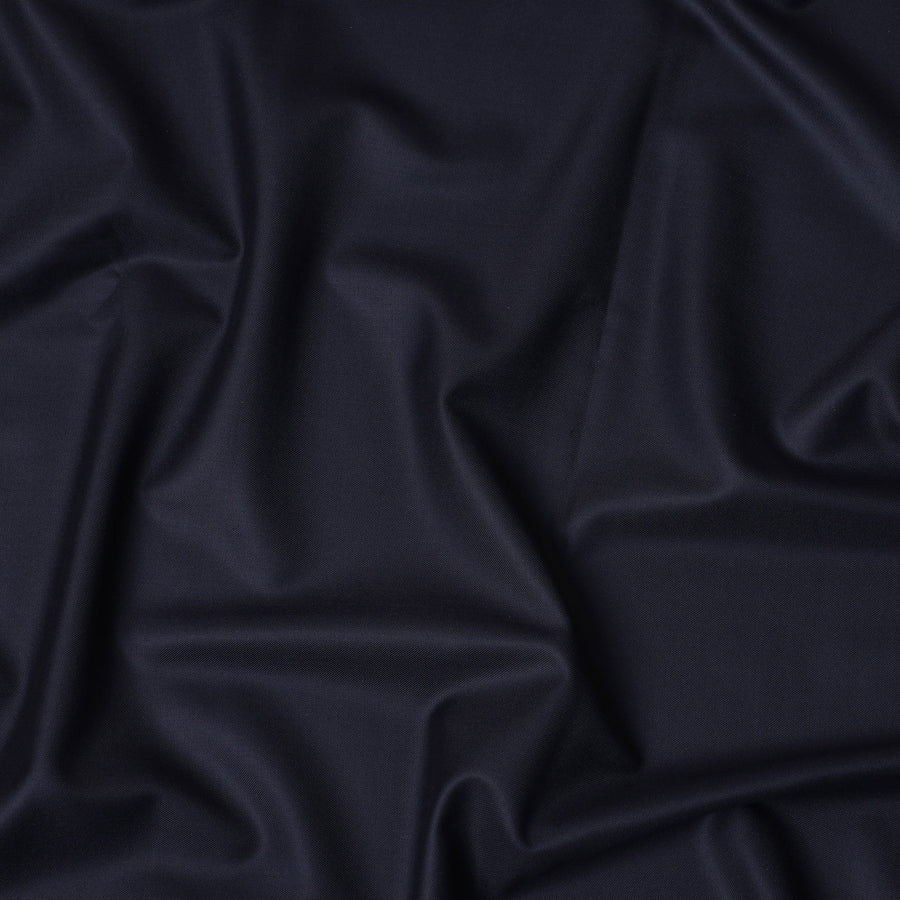 قماش بدلة إيطالي من الصوف الفاخر من Midnight Navy Super 170، عرض 150 سم، 3.50 متر من Loro Piana-D21586
