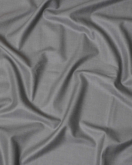 Light Grey Premium Super 170's Italian All Wool Suiting Fabric, 150 Cms Width, 3.50 Mtrs by Loro Piana-D21588