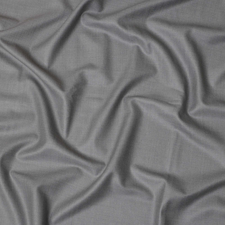 Light Grey Premium Super 170's Italian All Wool Suiting Fabric, 150 Cms Width, 3.50 Mtrs by Loro Piana-D21588