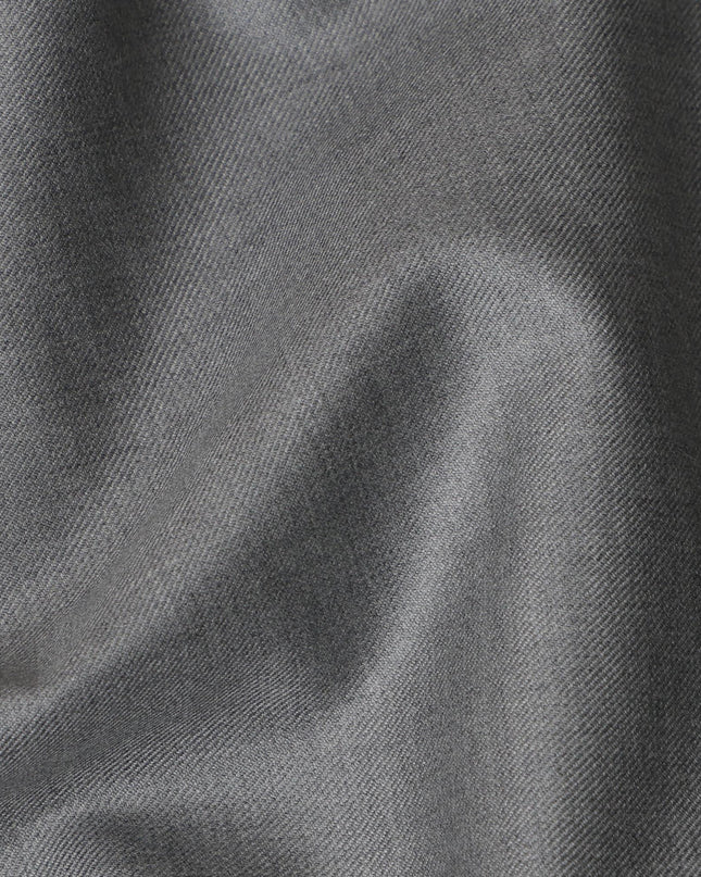 Light Grey Premium Super 170's Italian All Wool Suiting Fabric, 150 Cms Width, 3.50 Mtrs by Loro Piana-D21588