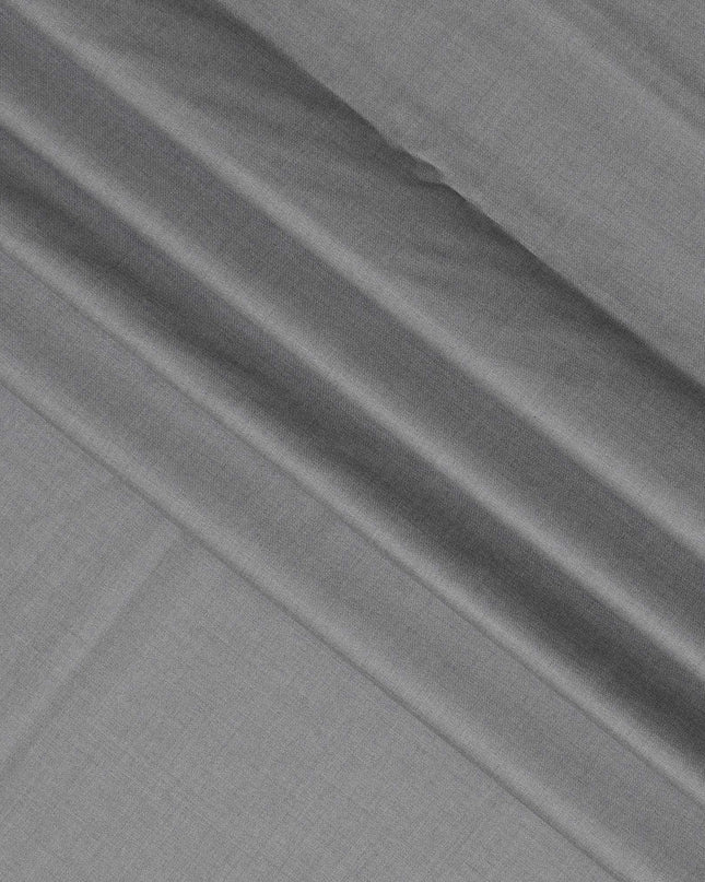 Light Grey Premium Super 170's Italian All Wool Suiting Fabric, 150 Cms Width, 3.50 Mtrs by Loro Piana-D21588