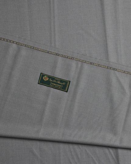 Light Grey Premium Super 170's Italian All Wool Suiting Fabric, 150 Cms Width, 3.50 Mtrs by Loro Piana-D21588