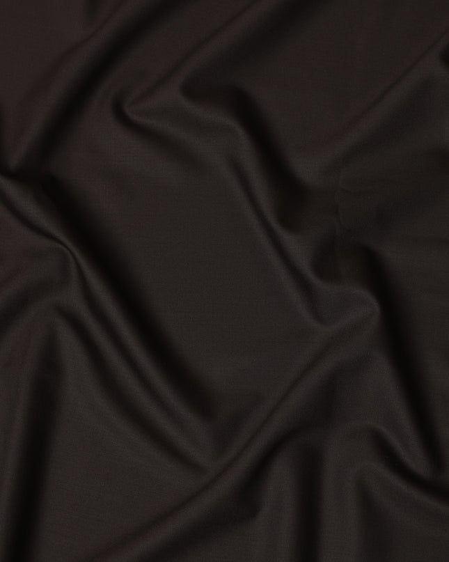 Brown Premium Super 150's Italian All Wool Suiting Fabric, 150 Cms Width, 3.50 Mtrs by Loro Piana-D21589