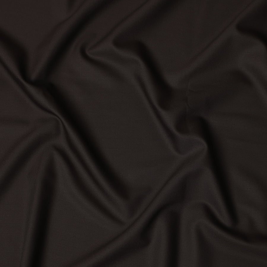 قماش بدلة إيطالي من الصوف الفاخر باللون البني من فئة Super 150، عرض 150 سم، 3.50 متر من Loro Piana-D21589